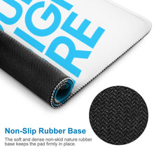 Cargar imagen en el visor de la galería, Alfombrilla de ratón para teclado grande borde de bloqueo Personalizado con Foto Texto o Logo