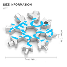 Cargar imagen en el visor de la galería, Llave inglesa Herramienta multifunción con forma de copo de nieve JJ0529033 Personalizada con Foto, Texto o Logo