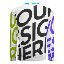 Cargar imagen en el visor de la galería, Sudadera casual con estampado de deporte sin capucha para hombre FS0816074 Personalizada con Impresión Completa de múltiples imágenes con Foto Logo Patrón Texto