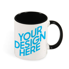 Cargar imagen en el visor de la galería, JJ0504002 Mug de Color Interior y Asa con Impresión Térmica de Diseño Personalizado con Tus Textos o Fotos Online