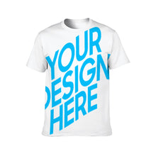 Cargar imagen en el visor de la galería, Camiseta de manga corta unisex para hombre y mujer de poliéster de una imagen personalizada con foto, texto o logo