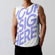Cargar imagen en el visor de la galería, Chaleco de Baloncesto / Camiseta sin Mangas para hombre RK Personalizado con Impresión Completa de una sola imagen con Foto Logo Patrón Texto