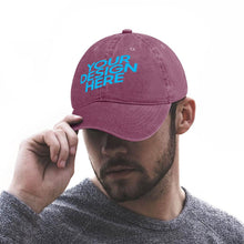Cargar imagen en el visor de la galería, Gorra Vaquera Unisex Para Adultos de5 Paneles con Tapa Vaquera para Mujer/Hombre FS0809021 Personalizada con Tu Propia Foto e Impresión