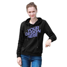 Cargar imagen en el visor de la galería, Sudadera con Bolsillo Canguro Casual Clásica con capucha de Algodón de mujer FS0816009 Personalizada con Impresión Delantera de una imagen con Foto Logo Patrón Texto