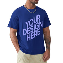 Cargar imagen en el visor de la galería, Camiseta talla grande de manga corta deportiva para hombre FS0803123 Personalizada con Impresión Frontal de una imagen con Foto Logo Patrón Texto