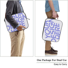 Cargar imagen en el visor de la galería, Bolsa para portátil Copo de nieve sin asa XB0605002 Personalizada de una imagen con Foto Logo Patrón Texto