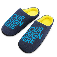 Cargar imagen en el visor de la galería, Pantuflas de Algodón Avanzado para Hombre con Diseño Personalizado Personalizada de Tus Fotos o Textos