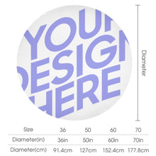 Cargar imagen en el visor de la galería, Mantel Redondo para Mesa / Manteles Redondos JJ0519735 Personalizados con Impresión Completa de Una Imagen con Foto Logo Patrón Texto