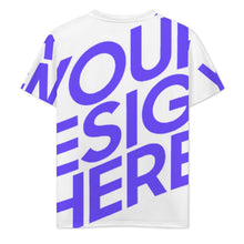 Cargar imagen en el visor de la galería, Camisetas de manga corta con cuello en V para hombre J66T personalizado con patrón foto texto (impresión de imagen única)