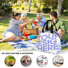 Cargar imagen en el visor de la galería, Bolsa de Almuerzo / Bolsa Térmica con Bolsillo para Exteriores Picnic Colegio Trabajo XB0602048 Personalizada Impresion Completa de Una Imagen con Foto Logo Patrón Texto