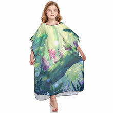 Cargar imagen en el visor de la galería, Poncho Toalla de Playa Grande Suave para Niños Niñas NT158 Personalizada con Impresión Completa con Foto Logo Patrón Texto