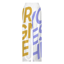 Cargar imagen en el visor de la galería, Pantalón de Pijama Largo Elástico / Pantalones de Pijama para Mujer de Tejido Ligero para Estar en Casa EEP Personalizados Impresion Completa de Múltiples Imágenes con Foto Logo Patrón Texto