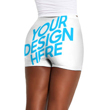 Cargar imagen en el visor de la galería, Pantalones Cortos de Yoga Leggings de Ejercicio Deportes para Mujer K38 Personalizados con Impresión Completa con Foto Logo Patrón Texto