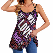Cargar imagen en el visor de la galería, Chaleco/Camiseta sin Mangas de Verano para Mujer Personalizada MK Estampado de Una Imágen con Logo Patrón Texto Foto