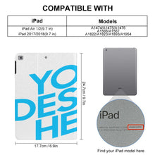 Cargar imagen en el visor de la galería, Funda protectora para iPad realizada en piel TPU personalizado con patrón foto texto