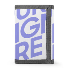 Cargar imagen en el visor de la galería, Cartera / Billetera de tres pliegues con estampado para mujer hombre XB0608018 Personalizada con Foto Logo Patrón Texto