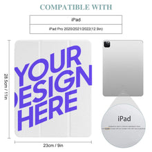 Cargar imagen en el visor de la galería, Funda protectora para tablet con portalápices integrado para iPad Pro (12,9 pulgadas) personalizado con patrón foto texto