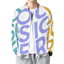 Cargar imagen en el visor de la galería, Chaqueta de Béisbol para Otoño Invierno para Hombre WY10 Personalizada con Impresión Completa de Múltiples Imágenes con Foto Logo Patrón Texto