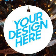 Cargar imagen en el visor de la galería, Recuerdo Redondo Cerámico con Impresión Térmica de Diseño Personalizado con Tu Foto o Texto