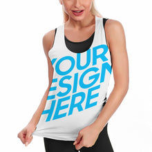 Cargar imagen en el visor de la galería, Chaleco de Yoga de Entrenamiento sin Mangas para Mujer YJ022 Personalizado con Impresión Completa de una imagen con Foto Logo Patrón Texto
