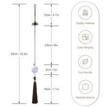 Cargar imagen en el visor de la galería, Colgante de Cristal para Coche con Nudo Chino / Colgante para Espejo Retrovisor de Coche / Decoración Adorno para Espejo de Coche QC1104041 Personalizado con Impresión Completa de Una Imagen con Foto Logo Patrón Texto