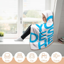 Cargar imagen en el visor de la galería, Manta con Capucha de Alta Calidad con Personalizado Personalizada con Foto, Texto o Logo