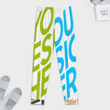 Cargar imagen en el visor de la galería, Pantalón de pijama suave para hombre D27P personalizado con patrón foto texto (impresión de imágenes múltiples)