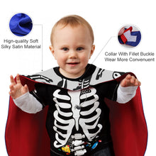Cargar imagen en el visor de la galería, Capa de Halloween sin Capucha de Satín con sombrero, disfraces de Halloween para niños FS0821000 Personalizada Impresion Completa de Una Imagen con Foto Logotipo Patrón Texto
