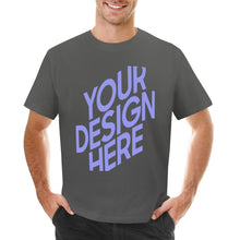 Cargar imagen en el visor de la galería, Camiseta Algodón 100% manga corta casual para hombre FS0803129 Personalizada con Impresión Frontal Trasera de dos imágenes con Foto Logo Patrón Texto
