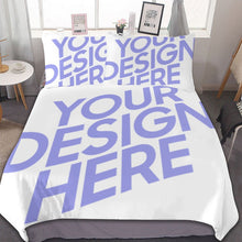 Cargar imagen en el visor de la galería, Juego de Cama de Tres Piezas JJ0527000 Personalizado con impresión completa con Foto Logo Patrón Texto