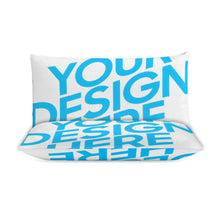 Cargar imagen en el visor de la galería, Juego de cama reversible de 3 piezas (1 funda nórdica + 2 fundas de almohada) estampado por ambos lados personalizado con patrón foto texto