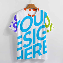 Cargar imagen en el visor de la galería, Camiseta manga corta de moda para mujer NT Personalizada con Impresión Completa de múltiples imágenes con Foto Logo Patrón Texto