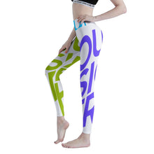 Cargar imagen en el visor de la galería, Leggings largos de Yoga Pantalones Largos Deportivos Estampados FS0813001 Personalizados con Impresión Completa de múltiples imágenes con Foto Logo Patrón Texto