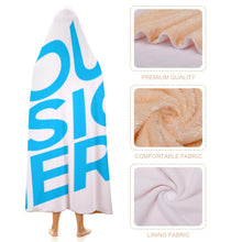 Cargar imagen en el visor de la galería, Manta con Capucha de Alta Calidad con Personalizado Personalizada con Foto, Texto o Logo