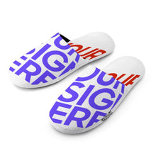 Cargar imagen en el visor de la galería, Pantuflas acogedoras de algodón para el hogar con estampado completo para mujer Personalizada con Impresión Completa con Foto Logo Patrón Texto