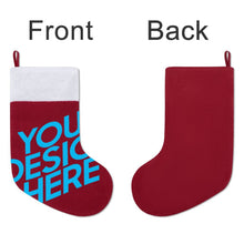 Cargar imagen en el visor de la galería, Calcetines de Navidad de Poliéster con Diseño Personalizado de Tu Texto o Imagen Online