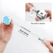 Cargar imagen en el visor de la galería, Clip de insignia de Metal Carrete del Soporte de Tarjeta de Identificación de Alta Calidad JJ0531023 Personalizado Impresion Completa de Una Imagen con Foto Logotipo Patrón Texto