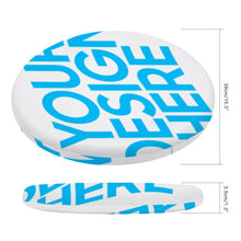 Cargar imagen en el visor de la galería, Cojín Redondo de Poliéster con Diseño Personalizado con Foto, Texto o Logo