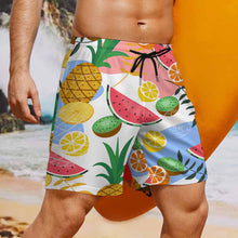 Cargar imagen en el visor de la galería, Traje de Baño para Hombres, pantalones cortos de playa de secado rápido con función de compresión personalizados con impresión completa de una imagen con foto patrón texto