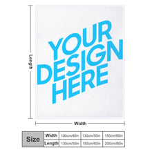 Cargar imagen en el visor de la galería, Manta de Cama de Felpa con Diseño Personalizado de Tus Imágenes o Textos