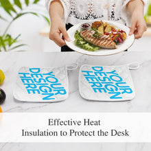 Cargar imagen en el visor de la galería, Agarradera Para Ollas / Guantes De Horno / Agarraderas Cuadradas (Un Par) Personalizada de Tus Fotos Imágenes o Textos