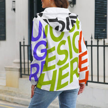 Cargar imagen en el visor de la galería, Chaqueta Corta Ligera Manga Larga de moda Funcional Deportiva con Bolsillos A537 Personalizada con Impresión Completa de múltiples imágenes con Foto Logo Patrón Texto