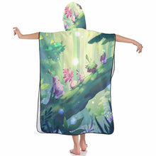 Cargar imagen en el visor de la galería, Poncho Toalla de Playa Grande Suave para Niños Niñas NT158 Personalizada con Impresión Completa con Foto Logo Patrón Texto