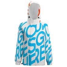 Cargar imagen en el visor de la galería, Chaqueta Corta de Manga Larga Forro Polar con Velcro de Moda Impermeable A681 Personalizada con Impresión Completa de una imagen con Foto Logo Patrón Texto