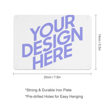 Cargar imagen en el visor de la galería, Cuadro Colgante de Hojalata Decoración Adorno de Pared Versión Horizontal 14*20cm GY0903989 Personalizado Impresion Completa de Una Imagen con Foto Logo Patrón Texto
