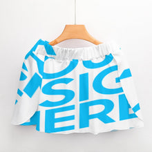 Cargar imagen en el visor de la galería, Minifalda corta elegante sexy de verano mujer con estampado para mujer B550 Personalizada con Impresión Completa de una imagen con Foto Logo Patrón Texto