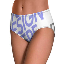 Cargar imagen en el visor de la galería, Braga / Ropa Interior Clásica Regular de Cintura Media para Mujer NZ208 Personalizada con Impresión Completa de múltiples imágenes con Foto Logo Patrón Texto