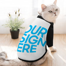 Cargar imagen en el visor de la galería, Ropa para Mascotas de Terciopelo sin Capucha con Diseño Personalizado de Tu Texto o Foto