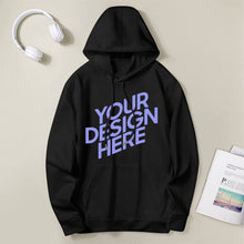 Cargar imagen en el visor de la galería, Sudadera con Bolsillo Canguro Casual Clásica con capucha de Algodón de mujer FS0816009 Personalizada con Impresión Delantera de una imagen con Foto Logo Patrón Texto