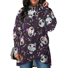 Cargar imagen en el visor de la galería, Sudadera Ajustada Midi con Estampado Capucha para Mujer SDS001 Personalizada Impresion Completa de Múltiples Imágenes con Foto Logo Patrón Texto